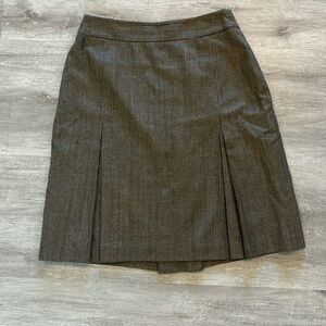 Brooks Brothers pleated wool skirt